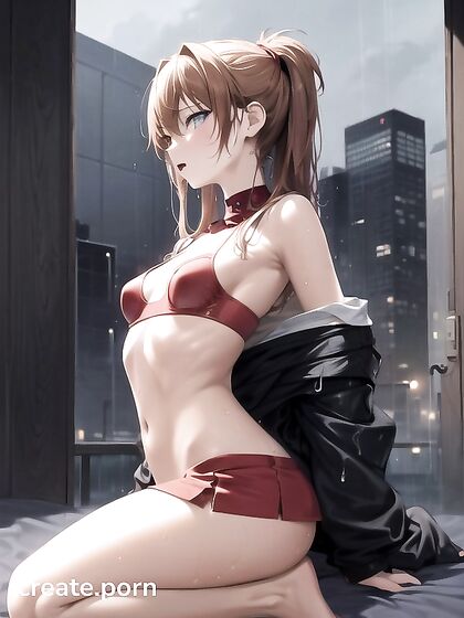 Asuka in Office Shirt Hits mind-blowing Hentai Orgasms