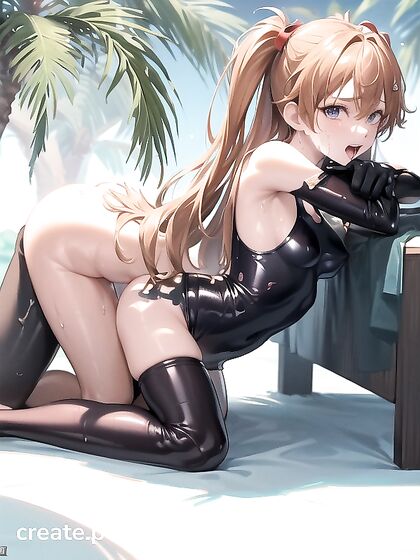 Asuka Shows Off Her Fitness in a Steamy Poolside Hentai Session