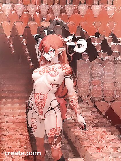 Complex Tattoos and Bad Anatomy Lead to Intense Anal hentai Pleasure