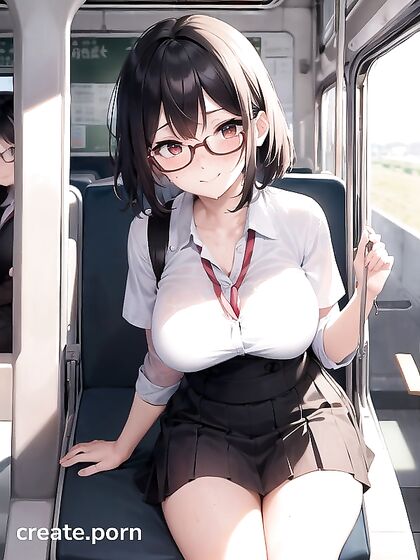 Short-Haired Beauty Gets Pleasured Full Body in Seductive Hentai AI Image