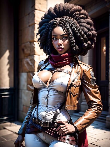 Mikasa Ackerman and Her Passionate Encounter with an Exotic African Beauty