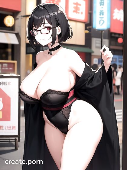 Massive Breasts and Transparent Outfits in Full Body Hentai AI Image