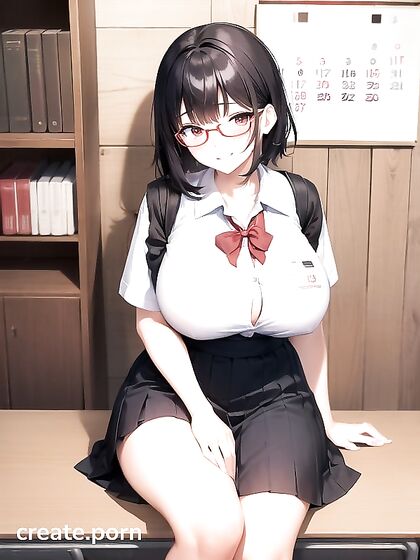 in Full Uniform Takes on Hot Hentai AI Image Alone