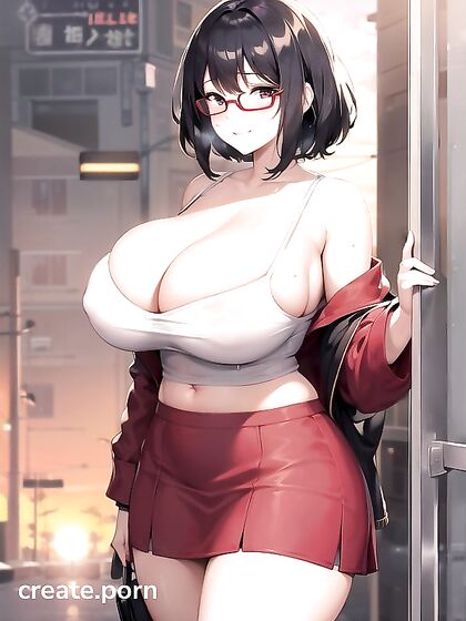 Glasses and Short Hair Girl 18+ in See-Through Outfit forSTEAMY Hentai Fun