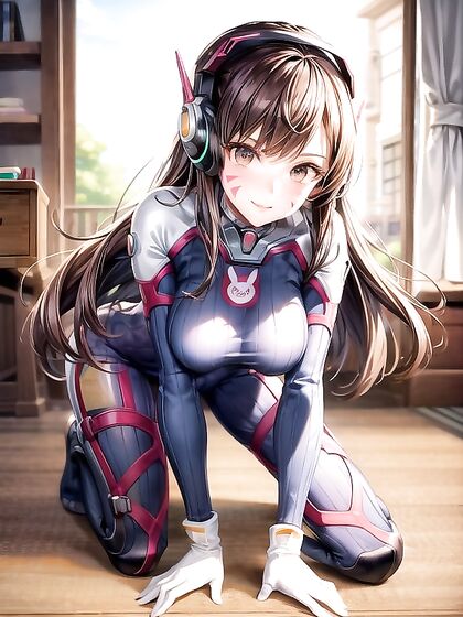 Ultra-Detailed D’Va Goes Nude in Seductive Hentai AI Image