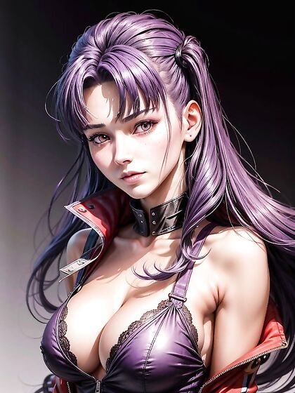 Misato from Evangelion Seduces in Intense Hentai AI Image