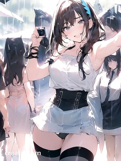 Shocked With Ribbons - Open-Mouthed Pleasure in Hentai Fantasy