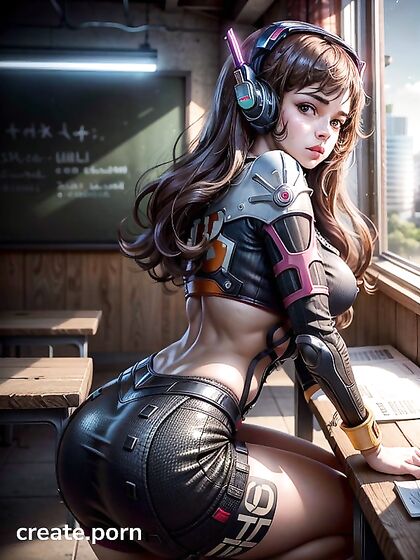 Horny Chick Shows Her Ass in a Sexy Mini Skirt for Steamy Hentai AI Image