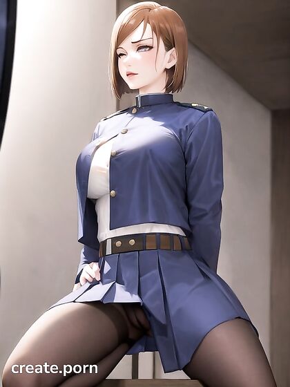 Kugisaki Nobara Seduces in Steamy Hentai AI Image for Intense Pleasure