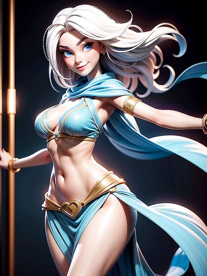 Sensual Scandinavian Belly Dancer Enjoys Passionate Hentai Fun Despite Small Breasts
