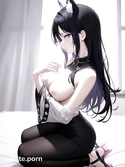 Naked Teen 18+ Girl 18+ Gives a Sizzling Blowjob in hentai Hentai AI Image