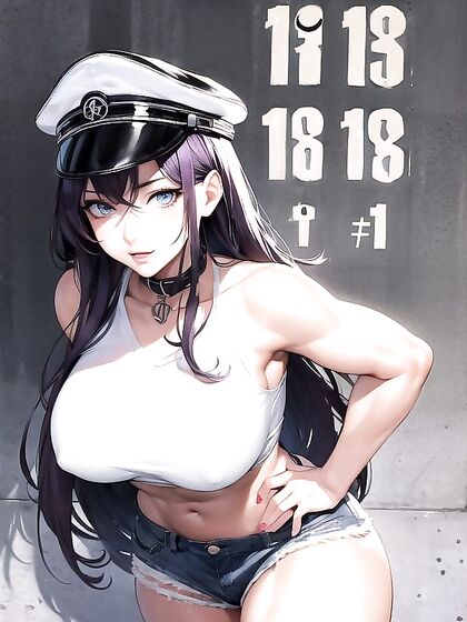 Poison from Street Fighter Seduces in Intense Manga Panel Hentai AI Image