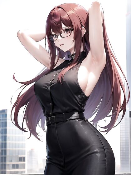 Sumire Yoshizawa Stretches Her Arms High on the Rooftop for Intense Hentai Pleasure