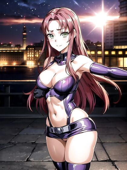 Cute Poses and Intimate Face-Touching in Exposed Navel Hentai AI Image