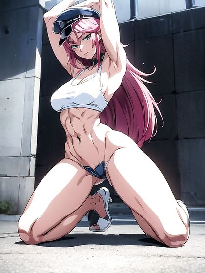 Seductive Eyes and Raised Arms - A Mesmerizing Hentai Experience