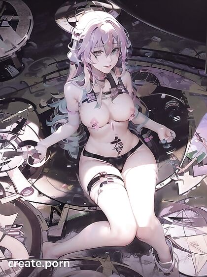 Magical Celtic Patterns and Aesthetic Tarot Spells in Seductive Hentai AI Image