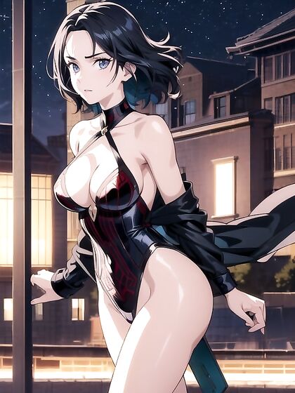 Wind-In-Hair Off-Shoulder Shorts for Steamy Hentai Adventures