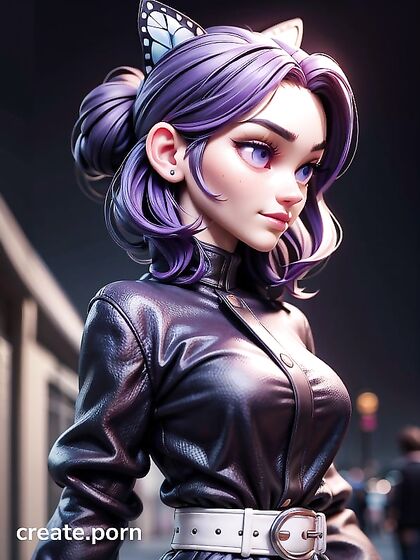 Kochou Shinobu in Front View - A 3D Cartoon Hentai Fantasy Come Alive