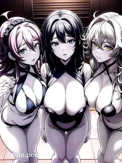 Nighttime Face Touching in Thick Hentai AI Image