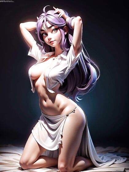 Topless and Horny - Navel-Exposing Hentai Adventures