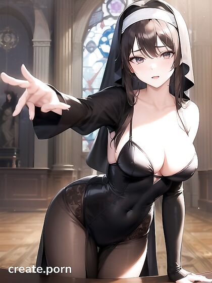 Teen 18+ with Brown Eyes Enjoying Solo Pleasure in Steaming Hentai AI Image