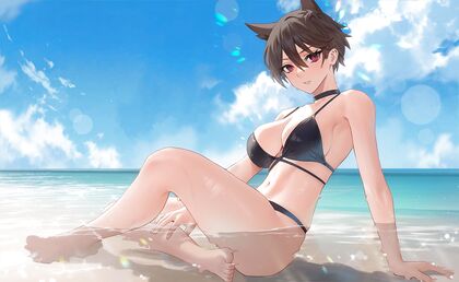 Mic-Chan Goes Hentai XXX on Beach Day - Porn Pic Explosion!