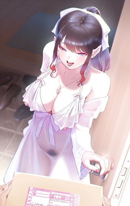 Delivery Dude Delivers Hot Hentai XXX Package to Horny Housewife