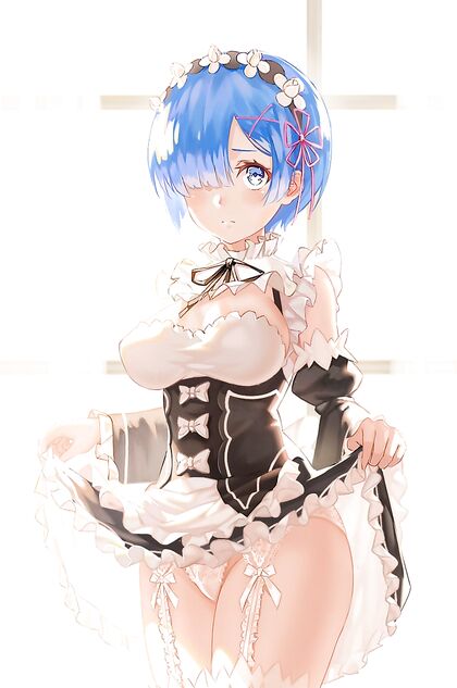 Rem’slittletoohighcurtissturnsherintoaHentaipic
