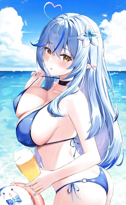 Hornygasmic Yukilicious Lami Babe Chugging on Her Drink - Hentai XXX Pics