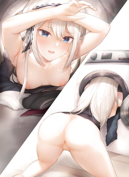 Hella Stuffed In The Fucking Laundromat Porn Pic