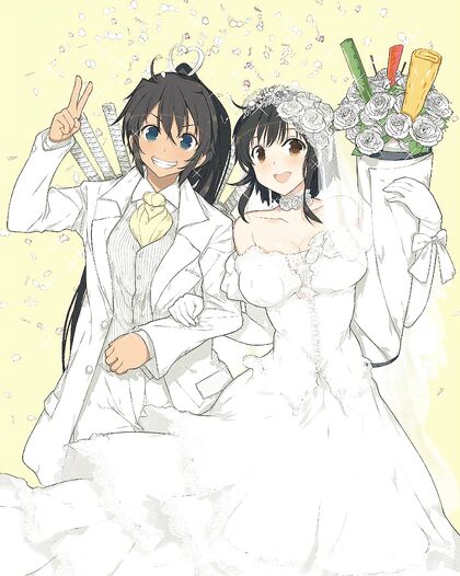 Hentaified Asuka & HornyHomala Get Married in XXX Porn Pic
