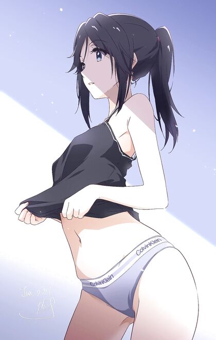 Dripping wet in them tight-ass panties - HENTAI XXX PIC