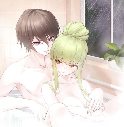 Holy Fuck! Lulu X-ing Dong With His Bae Cumming on Her Face - Hentai XXX Porn Pic