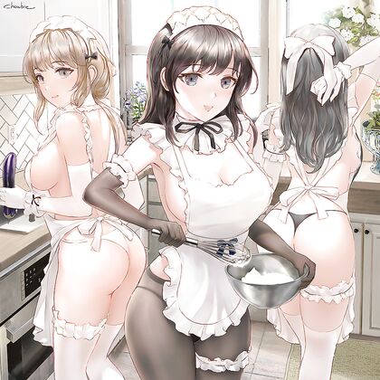 Horny AF Maidservants Get Freakin’ Fucked Hardcore In The Kitchen – HENTAI XXX PIC!