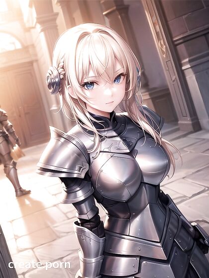 Blonde Beauty Stands Proud in Front for Hot Hentai AI Image