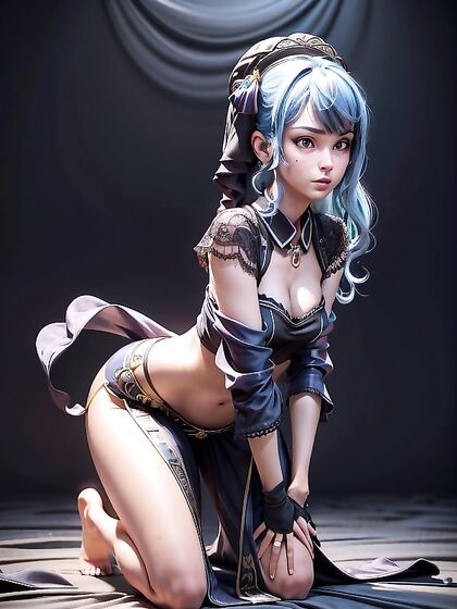 Horny Belly Dancer Seduces in Steamy Hentai AI Image