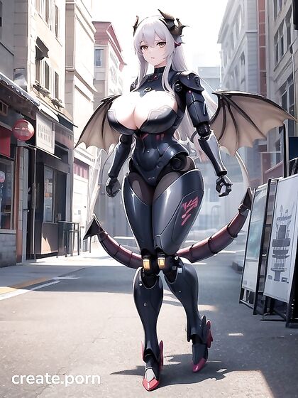 Full-Bodied Beauty with Rounded Ass Stands Seductively in Textured Hentai Shadows