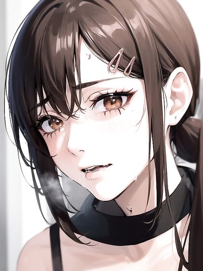 Kobeni Higashiyama's Intimate Close-Up Moments in Seductive Hentai AI Image