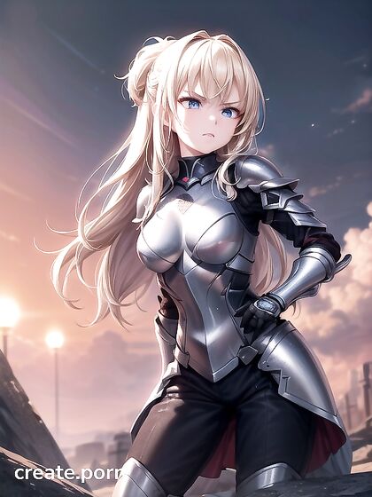 Ultra-Detailed Gold-Skinned Beauty in Standing Hentai Pleasure