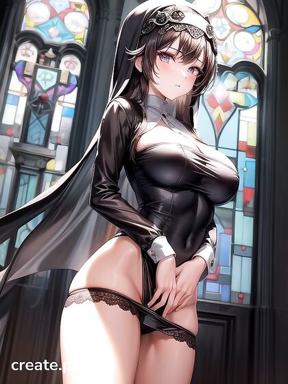Nun with a Perfectly Rounded ASS in Ultra-Detailed Hentai Ecstasy