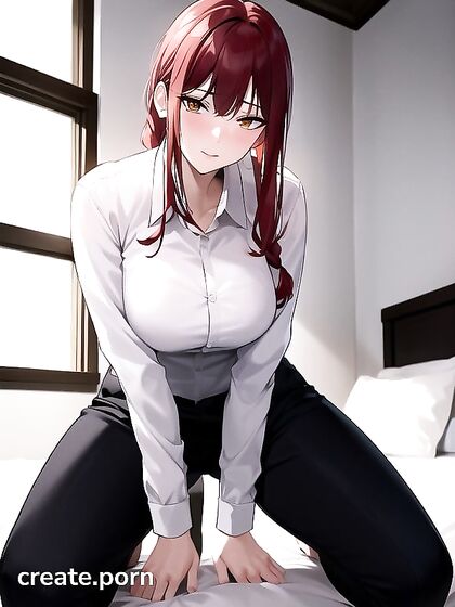 Horny Makima Kneels for Intense Hentai Pleasure