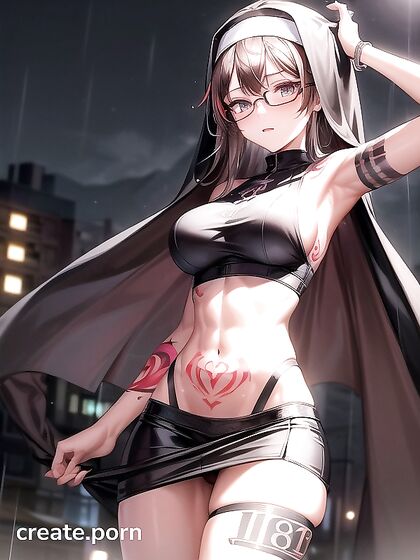 Pale-Skinned Babe with Large Breasts and Perfect Curves in Steamy Hentai AI Image