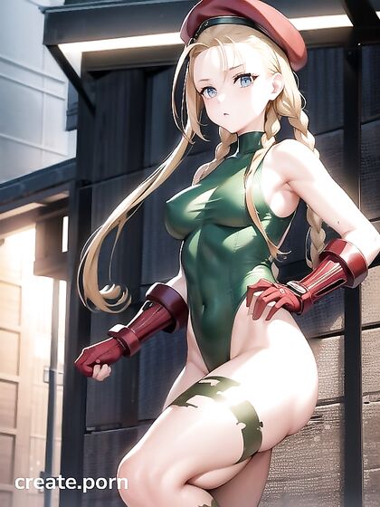 Cammy White Stripped Down in Seductive Hentai AI Image