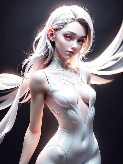 Ghost Girl 18+ in Stunning 3D Front View for Mesmerizing Hentai Pleasure