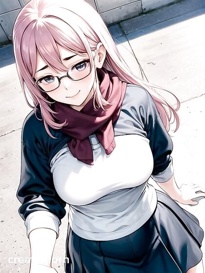 Long-Haired Beauty Wrapped in Scarf for Exciting Hentai Pleasure