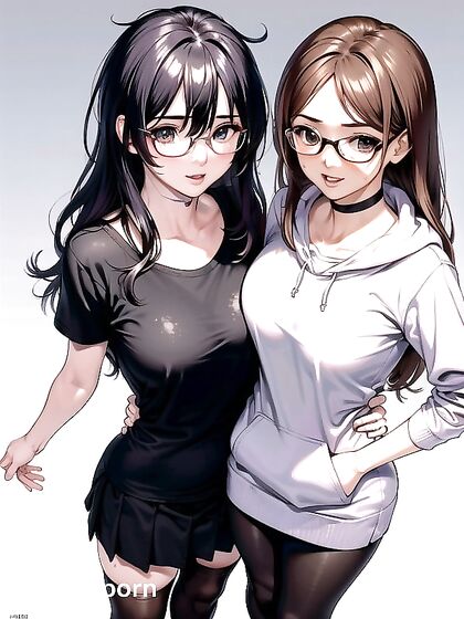 Choker-Loving Big Boobed Beauty in Long-Length Hentai AI Image