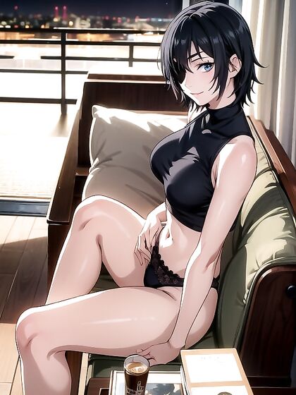 Himeno from Chainsaw Man Seduces in a Nighttime Hentai Fantasy