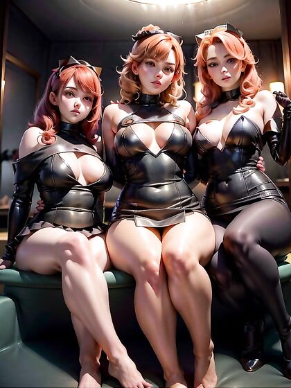 Feet Worship in a Harem Setting - Intense hentai Pleasure