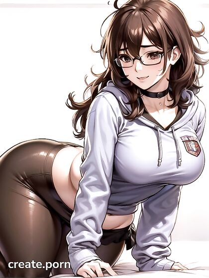 Big-Busted in Uniform Gets Wild in Ahoge Hentai AI Image