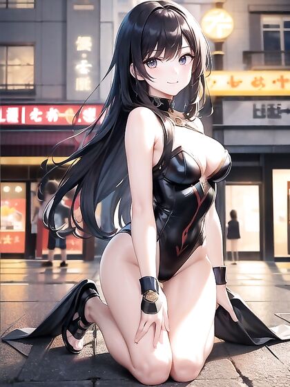Two Happy Lovers Show Off Their Assets in Steamy Hentai AI Image